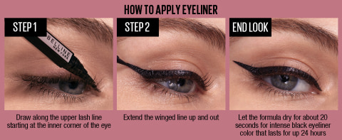 Liquid Hyper Easy Eyeliner, Black Pitch EyeStudio Maybelline