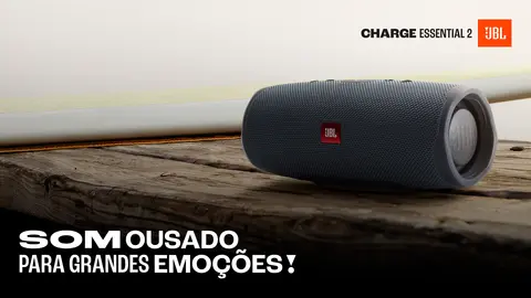 Caixa de Som Bluetooth JBL Charge Essential 2, IPX7 À Prova D'água