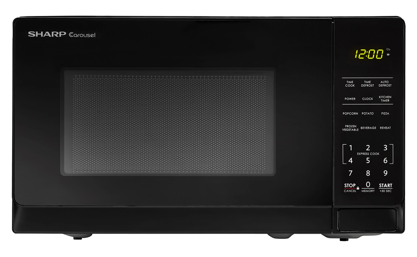 SMC0710BB 0.7 Cu Ft Black Carousel Microwave - Sharp