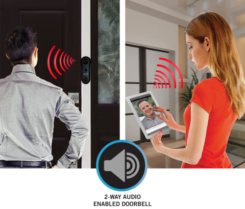 Night Owl 1080p HD Smart Video Doorbell with Angled & Flat Mounting Plates  