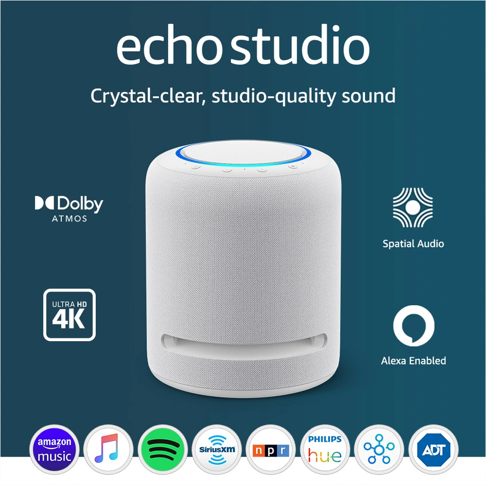 Amazon Echo Studio - Smart speaker - Bluetooth, Wi-Fi - App-controlled |  Dell USA