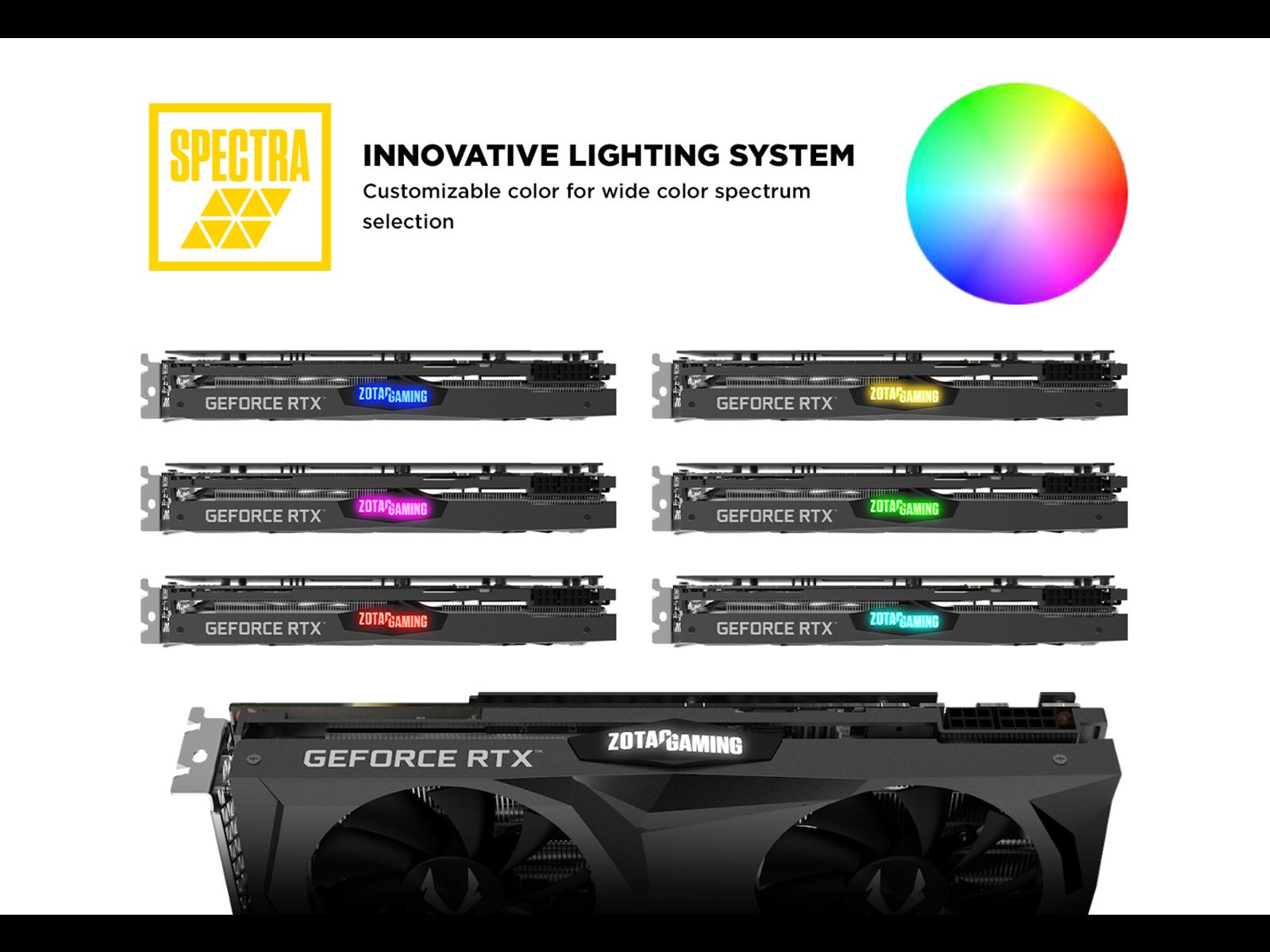ZOTAC GAMING GeForce RTX 2070 AMP 8GB GDDR6 256-bit Graphics Card, IceStorm 2.0, Active Fan Control, Metal Backplate, Spectra RGB... 