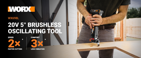 WORX Nitro WX698L 20V Cordless Oscillating Tool with VibraFree