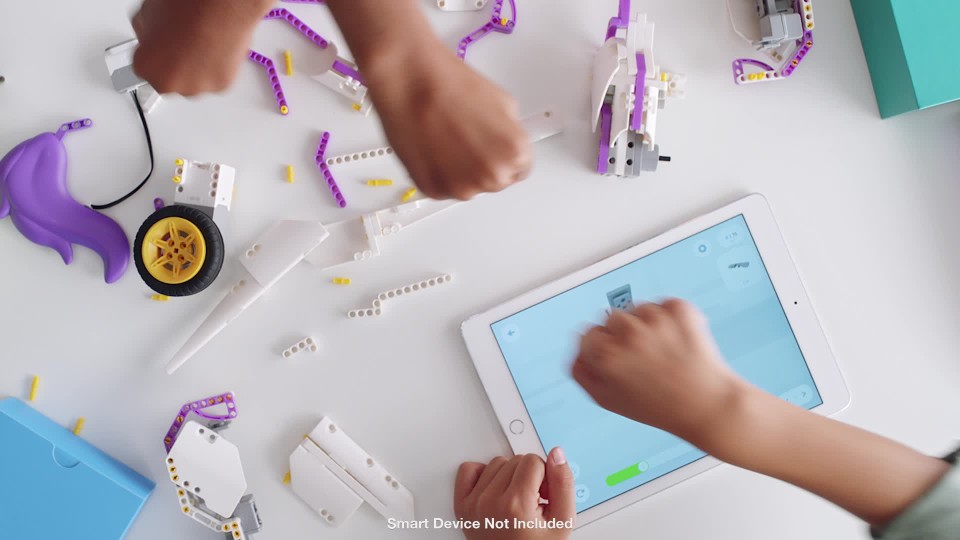 thumbnail video image 6 of UBTECH Mythical Series: Unicornbot Kit-App-Enabled Building & Coding Stem Learning Kit, 6 of 8