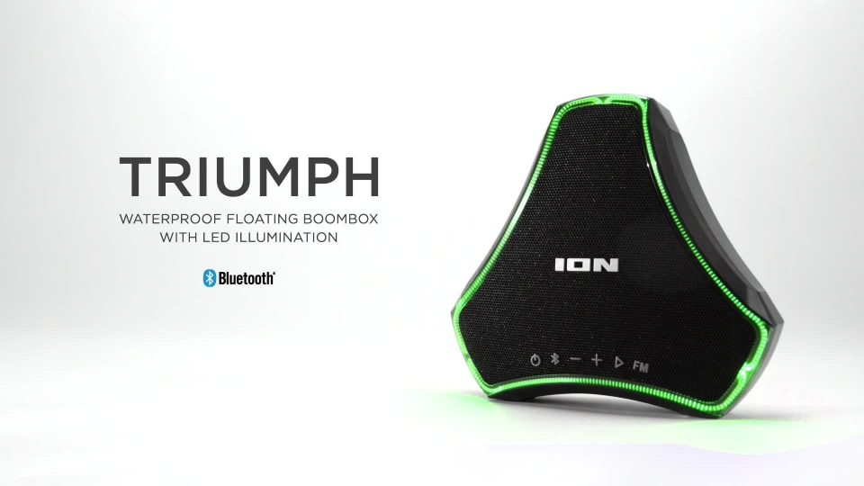 iON Audio Triumph Portable Bluetooth Speaker with Waterproof, Black, ISP118 - image 2 of 6