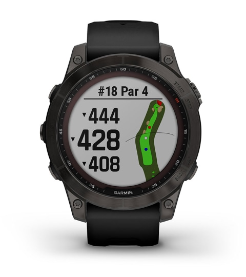 Garmin fenix 7 Sapphire Solar GPS Smartwatch - carbon grey/black - DLC  Titanium