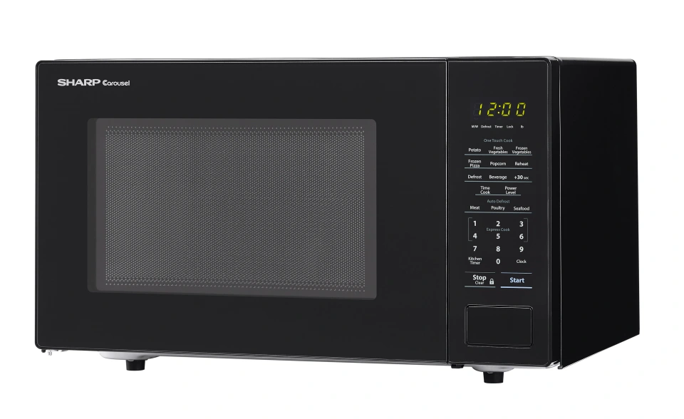 SMC1131CB | Sharp | 1.1 cu. ft. 1000W Sharp Countertop Black Microwave |  ABW Appliances