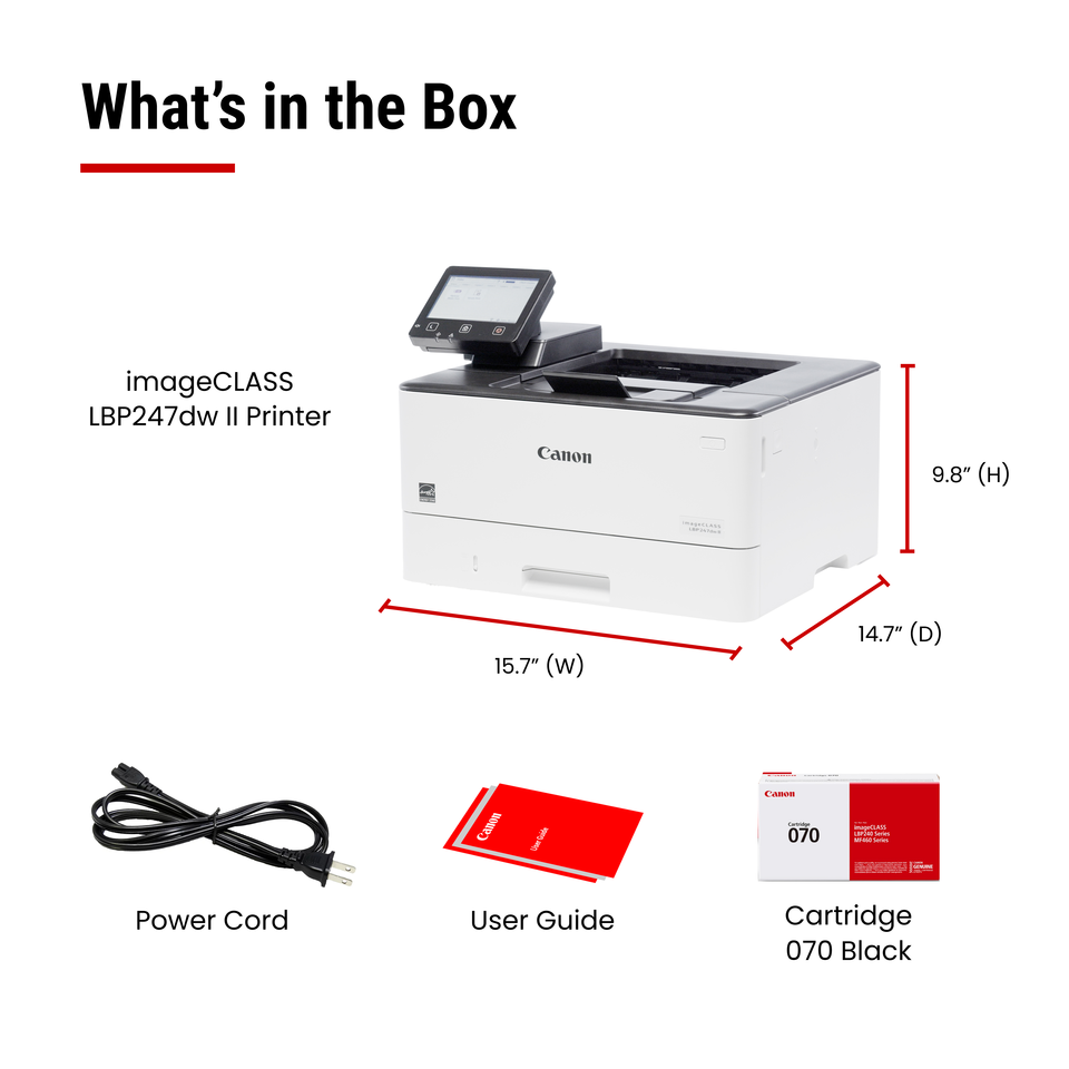 Canon imageCLASS LBP247dw II Wireless Black & White Print-Only