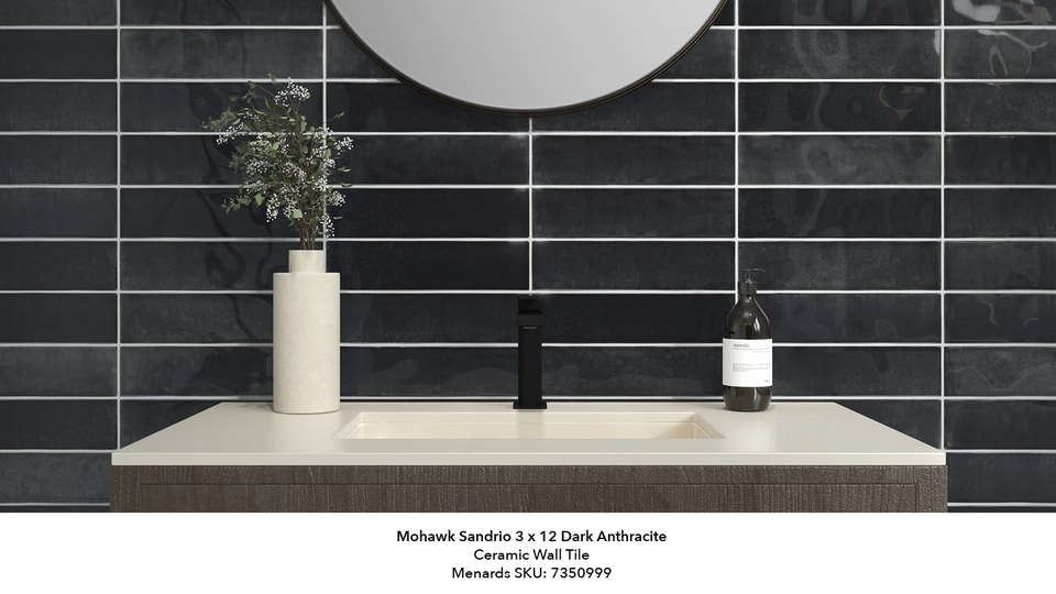 Menards Ceramic Tile Mohawk® Woodlane Manor Gray 7 X 20 Ceramic Floor