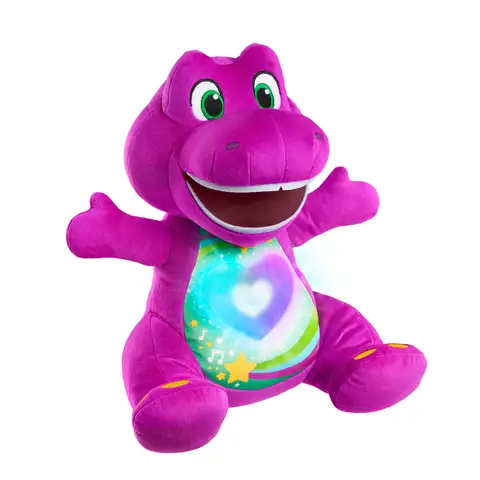 Fisher-Price Barney's World Heart Glow Barney Plush Toy with