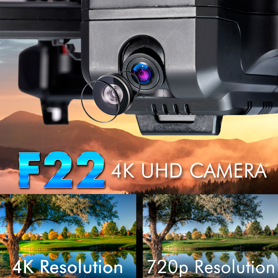 CONTIXO RC Drone with Camera Foldable Quadcopter Drone Gimbal 1080P HD Wide  Angle Lens WiFi GPS Best Drone for Beginners F22 - The Home Depot