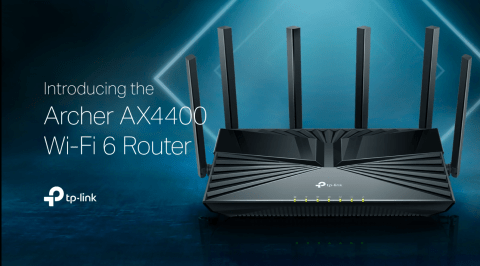 TP-LINK Archer AX4400 Dual Band MU-MIMO Gaming Router, Black (ARCHER  AX4400)