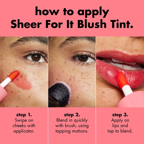 How to details Sheer for It Blush + Tint