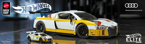Mattel Brick Shop Hot Wheels '15 Audi R8 LMS Building Toy Kit (820