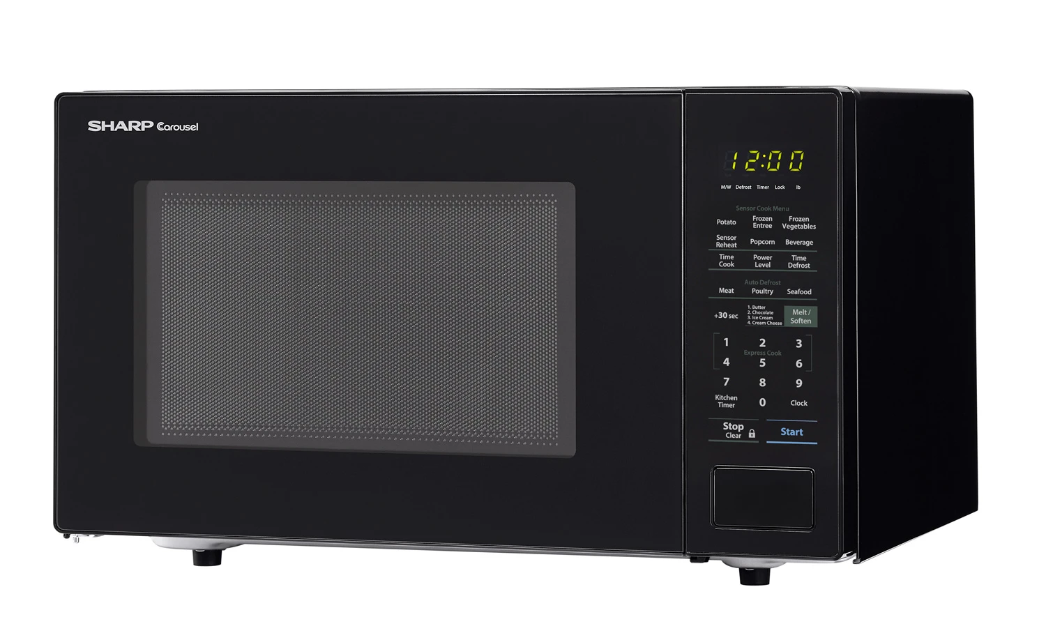 SMC1441CB 1.4 Cu Ft Black Countertop Microwave - Sharp