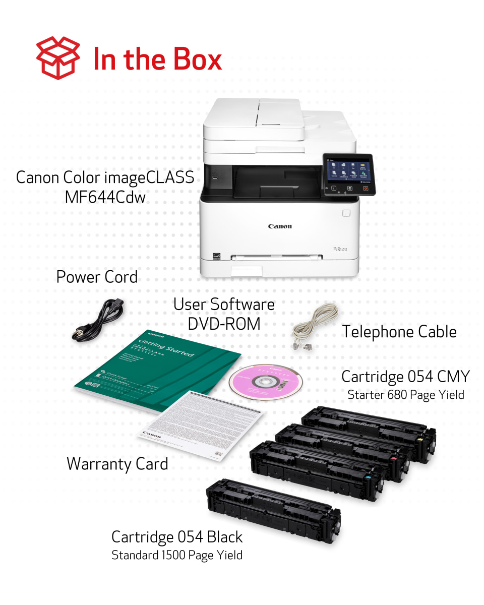 Canon Color imageCLASS MF644Cdw - Wireless Laser Printer with