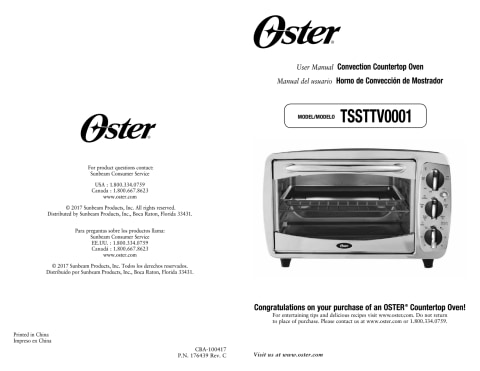 Oster 6-Slice Convection Toaster Oven - Stainless Steel - Walmart.com