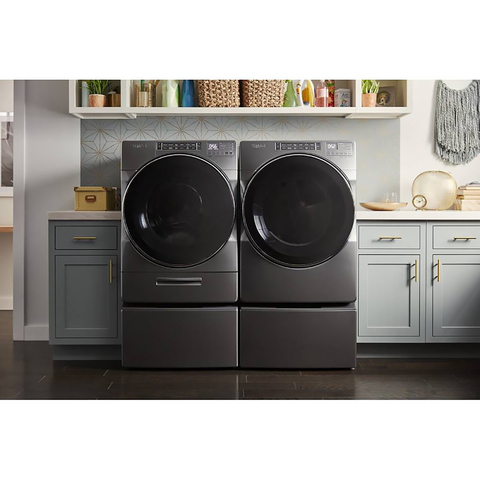 whirlpool front load washer load and go