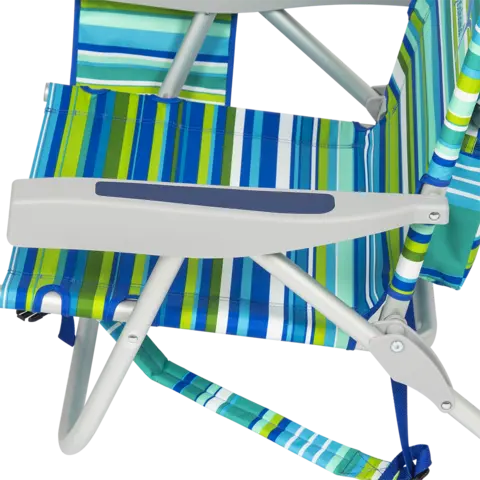 Arm on side of chair