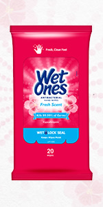 Wet Ones Antibacterial Hand Wipes Canister — Fresh Scent, 40 Ct