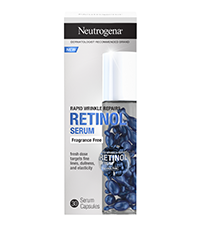 Neutrogena Rapid Wrinkle Repair Retinol Face Serum Capsules, Fragrance-Free Daily Facial Serum