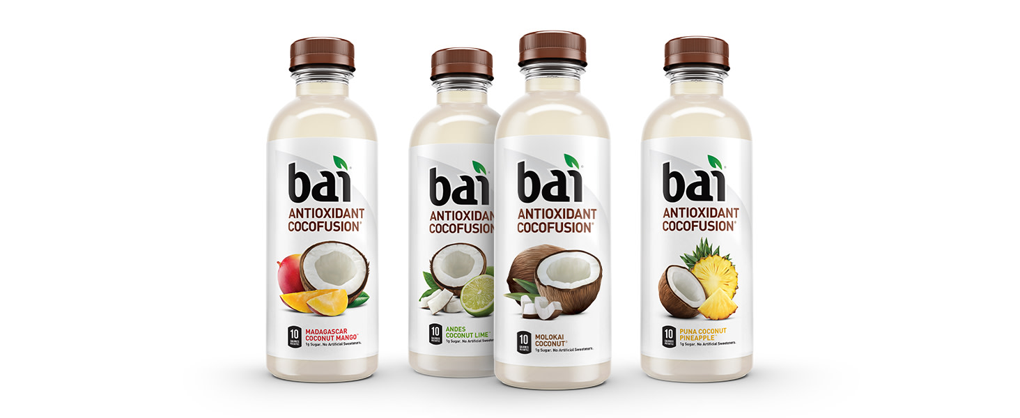 Bai Coconut Flavored Water, Puna Coconut Pineapple, Antioxidant Infused  Drink, 18 Fluid Ounce Bottle