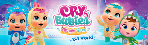 CRY BABIES MAGIC TEARS Icy World Dinos, Bambola Dinosauro a Sorpresa da  Collezione che Piange Lacrime Vere e ha il suo Cucciolo di Dinosauro,  Giocattolo per Bambini +3 anni : : Giochi