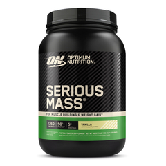 Product Optimum Nutrition, Serious Mass, Weight Gainer Protein Powder, Vanilla, 2.95lb image