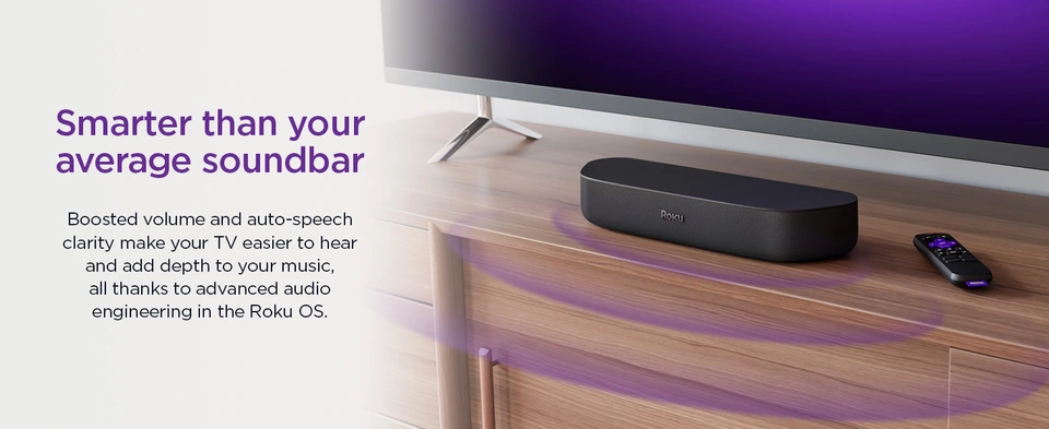 Roku STREAMBAR Streambar Media Player Black BrandsMart USA