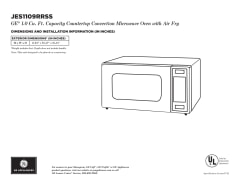 JES1109RRSS by GE Appliances - GE® 1.0 Cu. Ft. Capacity Countertop  Convection Microwave Oven with Air Fry