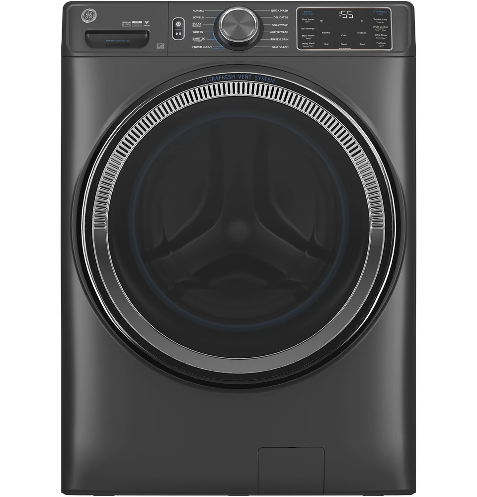 washin GE GFW655SSVWW 5.0 CuFt Smart Front Load White Electric
