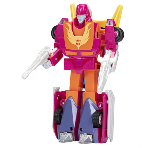 Transformers: Retro Autobot Hot Rod, G1 Design, Converting Vehicle