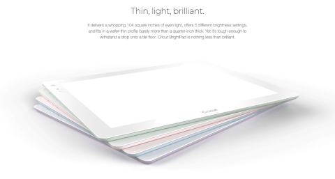 Cricut Bright Pad Mint Edition Tracing Adjustable LED Light 9x11.5