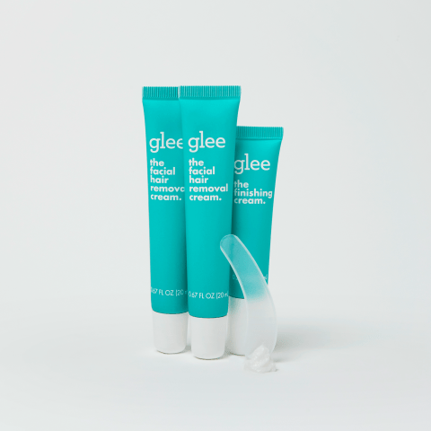 Glee Womens Facial Hair Removal Cream Depilatory Kit Walmart