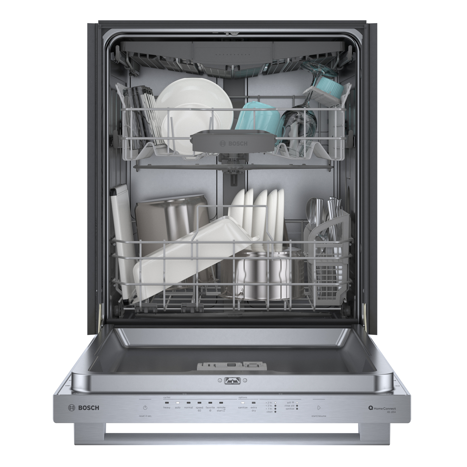 Bosch 300 Series Smart Dishwasher with PureDry and Third Rack