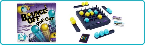  Mattel Games Bounce-Off Duel 2-Player Game for Kids, Teens &  Adults, Slam the Paddles & Balls Pop Out with Challenge Cards : Toys & Games