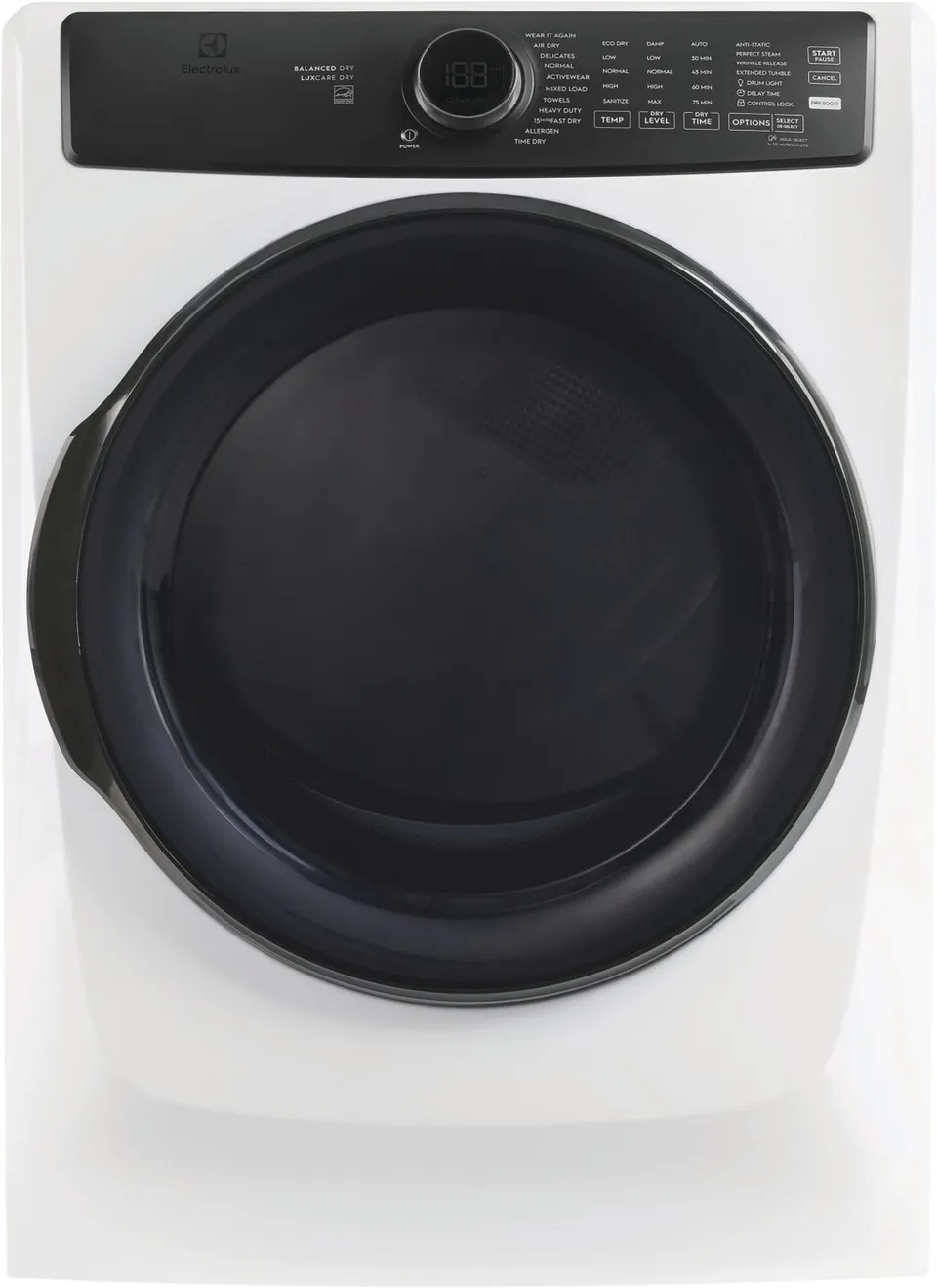 Heat Care 60°C Low Temperature Dryer　新品 Electrolux 8 Cu. Ft. Perfect Steam™ Electric Dryer with