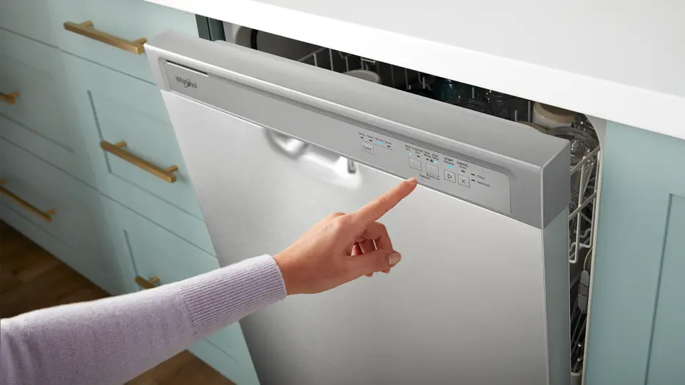 Whirlpool 24 57 dBA Built In Front Control Dishwasher White WD. The Brick