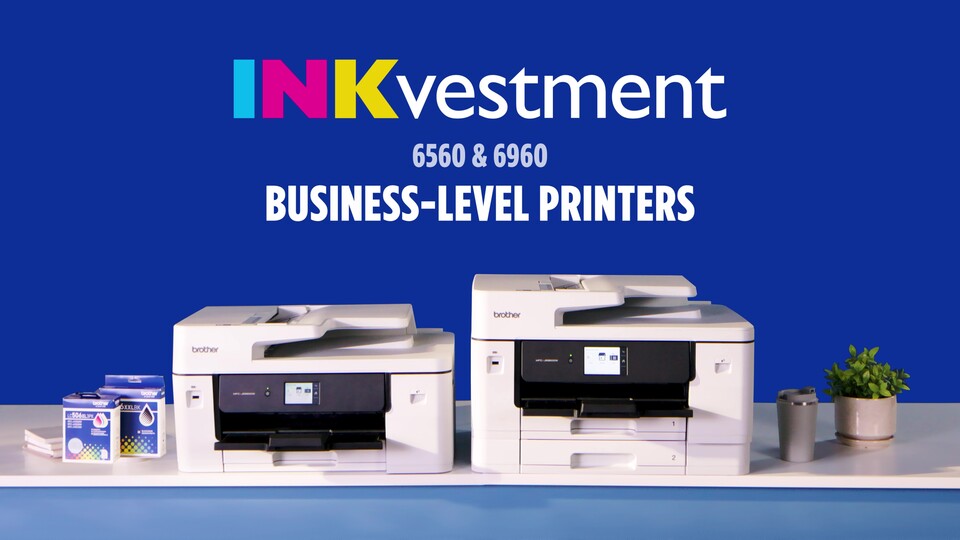 thumbnail video image 2 of Brother INKvestment MCF-J6960DW Wireless Color Inkjet All-in-One Printer with 11”x17” capabilities and 3.5” Color Touchscreen, 2 of 10
