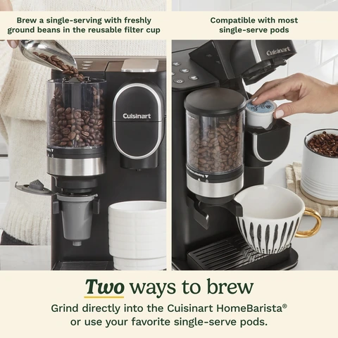 Cuisinart Grind And Brew Single Serve Coffeemaker Single-serve
