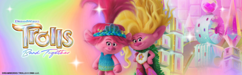 Mattel ​DreamWorks Trolls Band Together Toys, Mount Rageous Playset with Queen Poppy Small Doll & 25+ Accessories, 4 Hair Pops ( Exclusive)