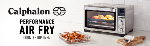 Performance Air Fry Convection Oven, Countertop Toaster Oven, Dark