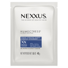 Image of packet of Nexxus Humectress masque against white background.