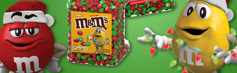 M&M's ® Peanut Christmas Mix 62 Ounce Jar - 1 Unit - Candy Favorites