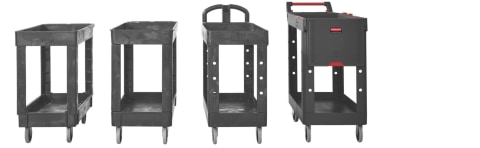 Rubbermaid® Heavy-Duty Utility Cart: 33-1/4H X 25-7/8W X 45-1/4L, Black