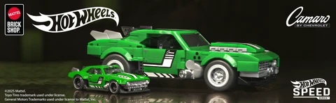 ミニカー Brick Shop Hot Wheels 68 Custom Camaro Mattel Brick Shop Hot Wheels Custom '68 Camaro Building Set