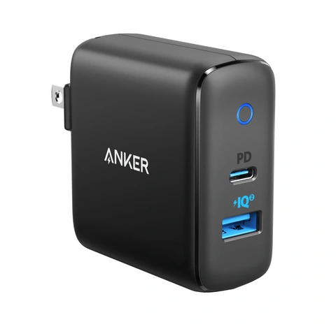 Anker PowerPort PD+ 2 Wall Charger, Dual Port High-Speed with Power Delivery and Power IQ2.0, Black - Walmart.com Anker PowerPort PD+ 2 Wall Charger, Dual Port High-Speed with Power Delivery and Power IQ2.0, Black - Walmart.com