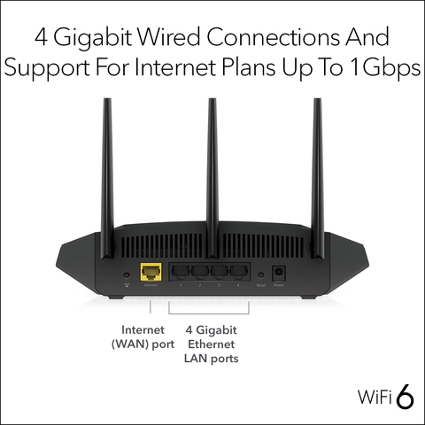 NETGEAR Nighthawk AX3000 Dual Band Wi Fi 6 Router Black - Best Buy