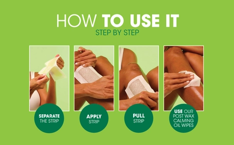 Nad's Body Wax Strips Banner - How ro use it