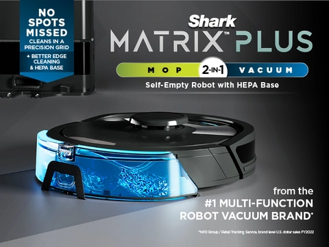 Shark Matrix™ Plus 2-in-1 Robot Vacuum and Mop with XL HEPA